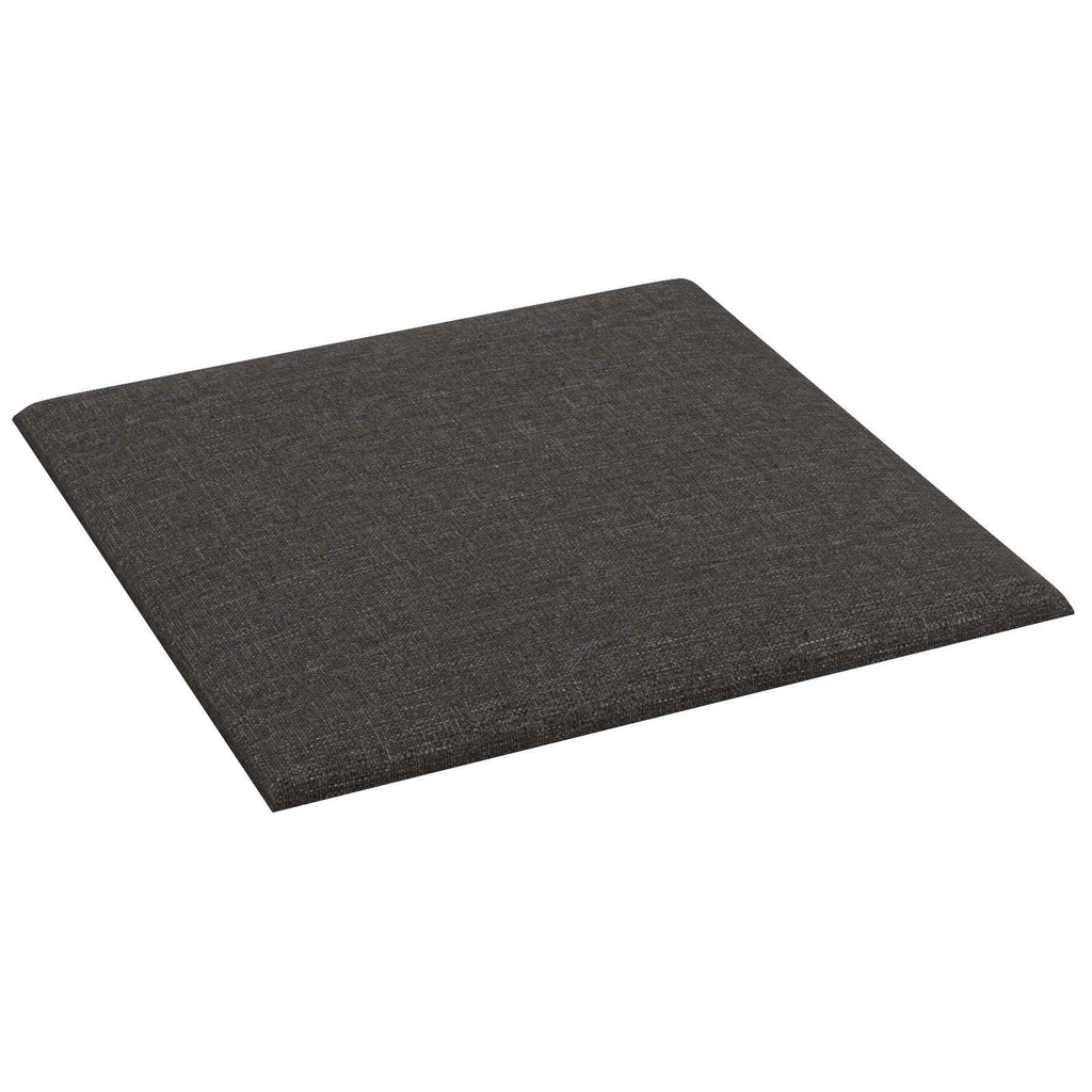 Testiera da Parete 12 pcs Grigio scuro 30 x 30 cm Tessuto