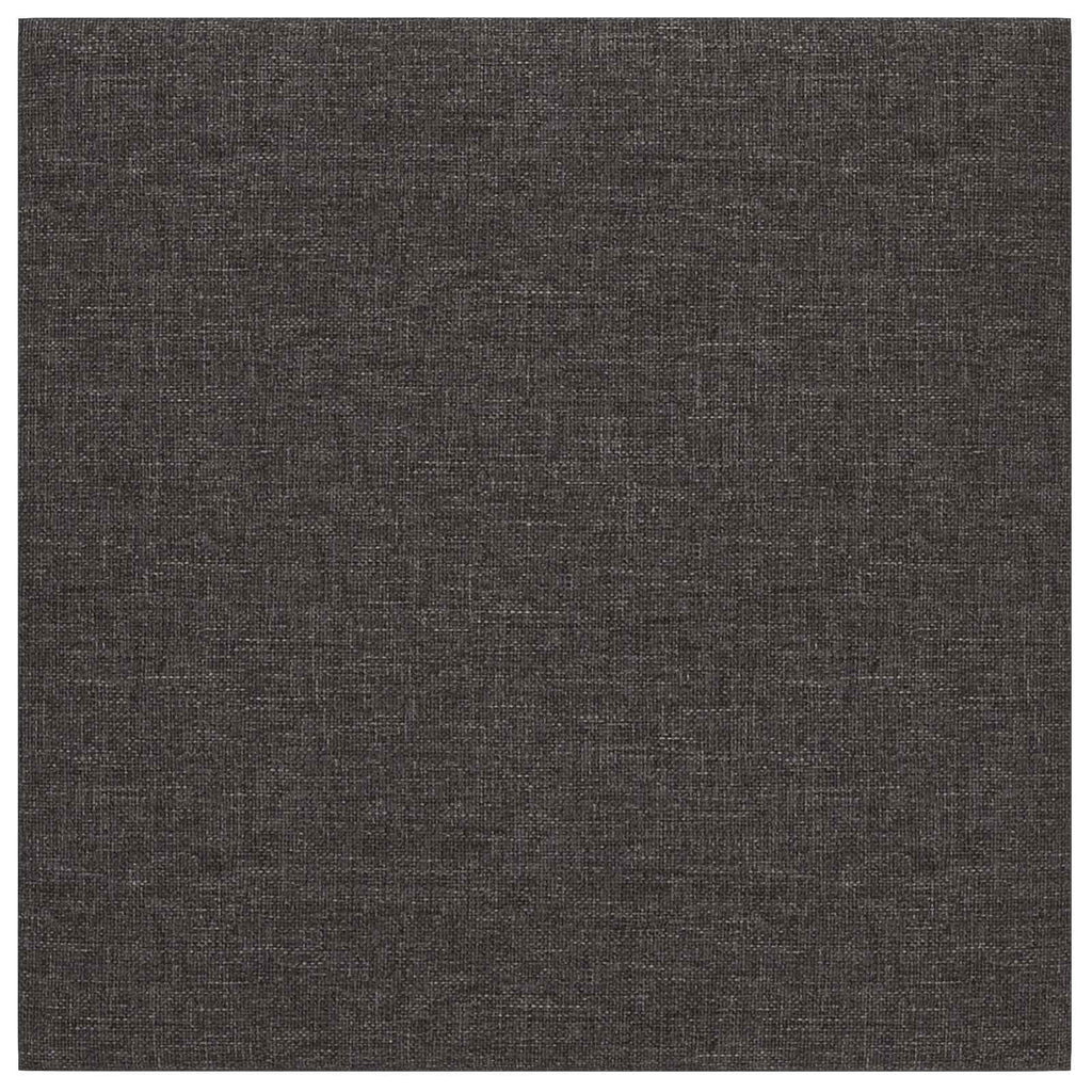 Testiera da Parete 12 pcs Grigio scuro 30 x 30 cm Tessuto