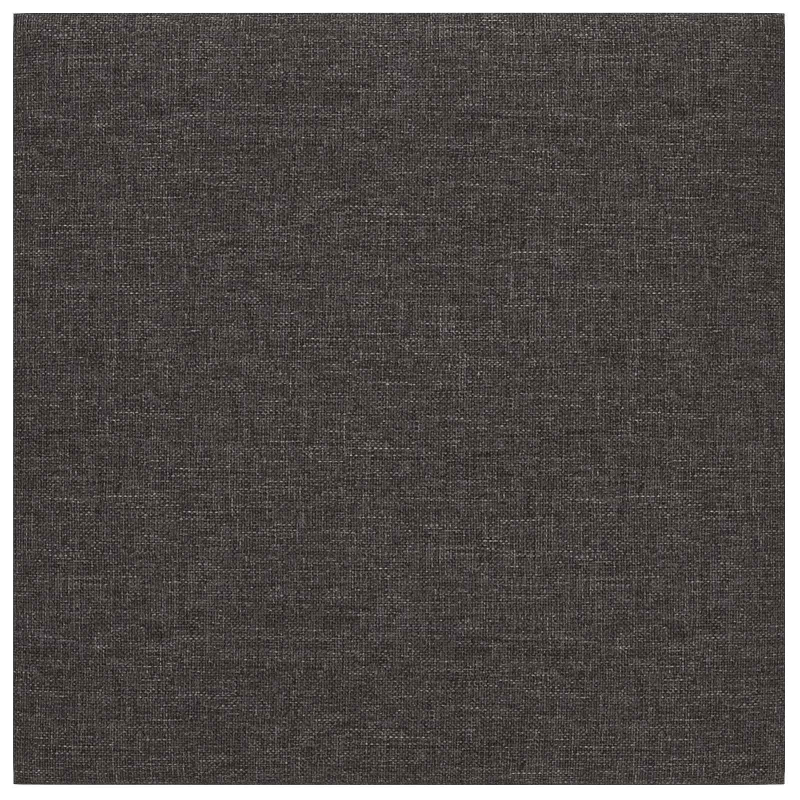 Testiera da Parete 12 pcs Grigio scuro 30 x 30 cm Tessuto