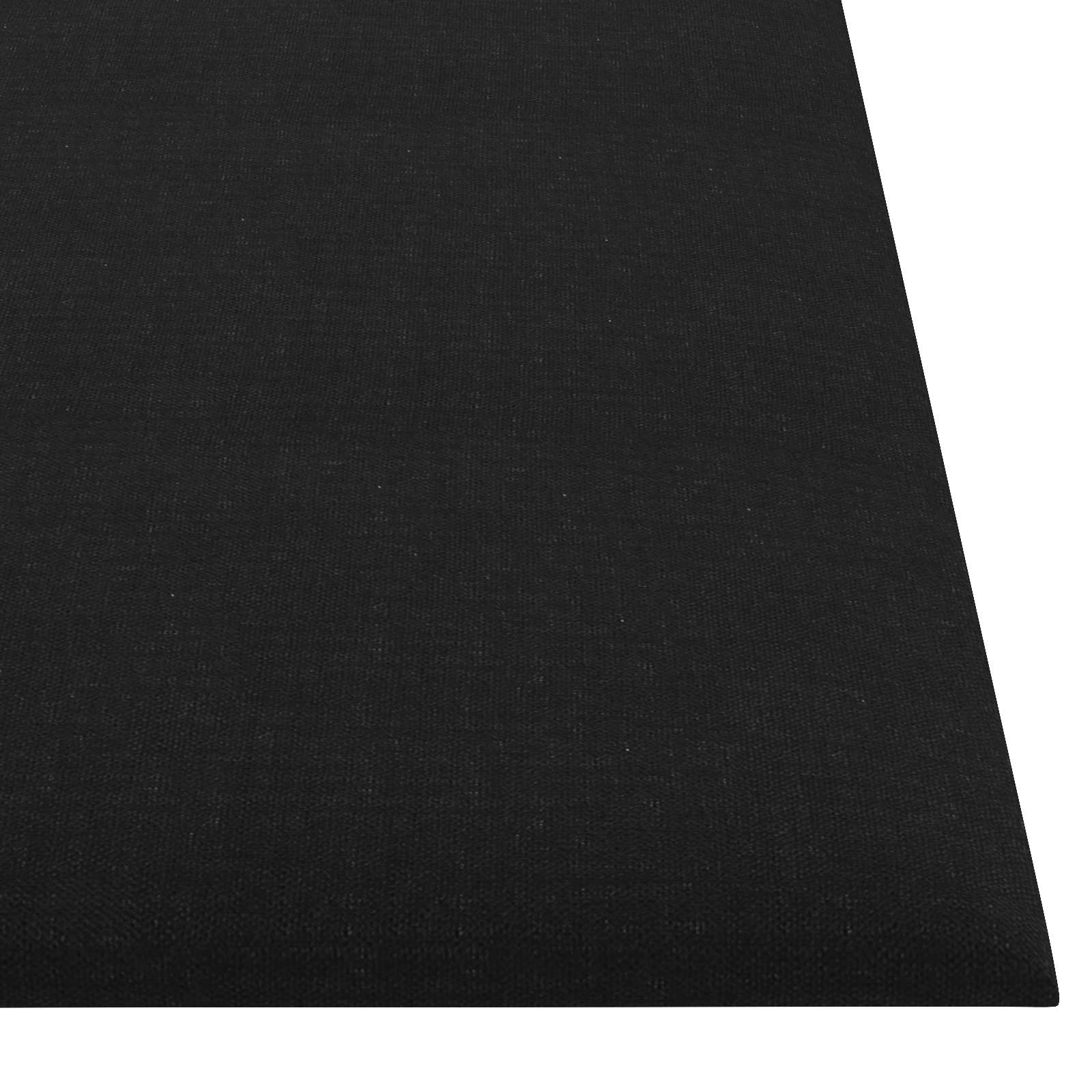 Testiera da Parete 12 pcs Nero 30 x 30 cm Tessuto