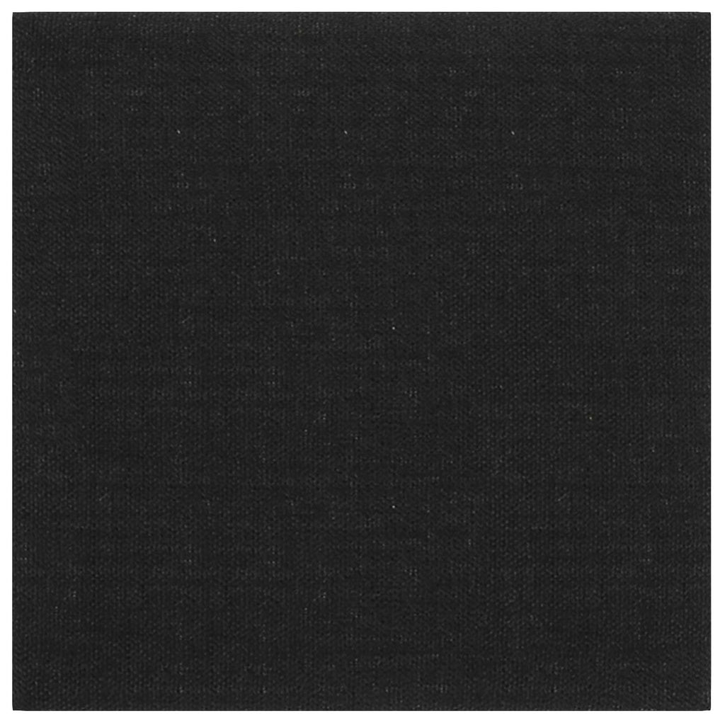 Testiera da Parete 12 pcs Nero 30 x 30 cm Tessuto