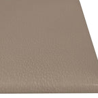 Testiera da Parete 12 pcs Cappuccino 60 x 15 cm Tessuto
