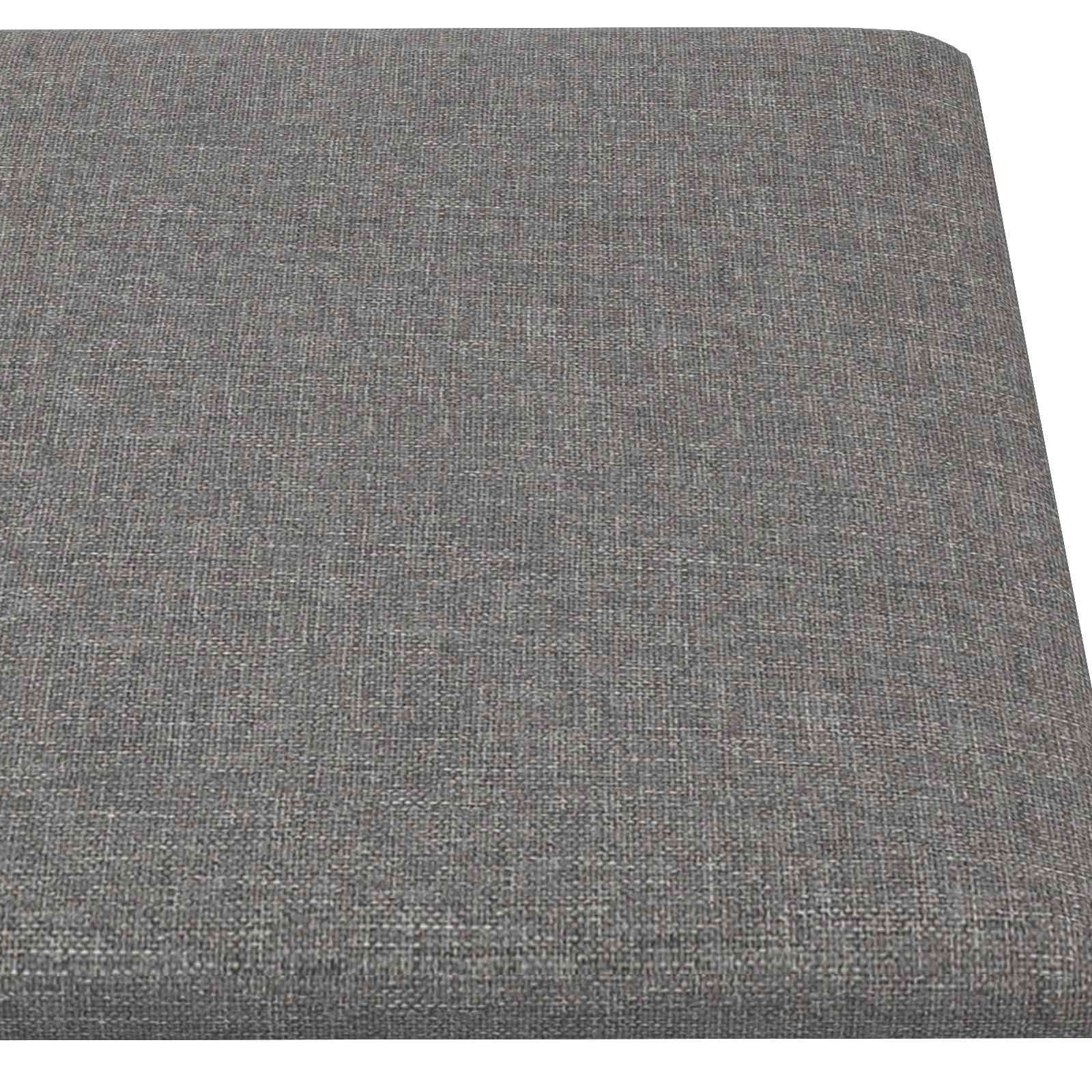 Testiera da Parete 12 pcs Grigio chiaro 60 x 30 cm Tessuto