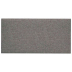 Testiera da Parete 12 pcs Grigio chiaro 60 x 30 cm Tessuto