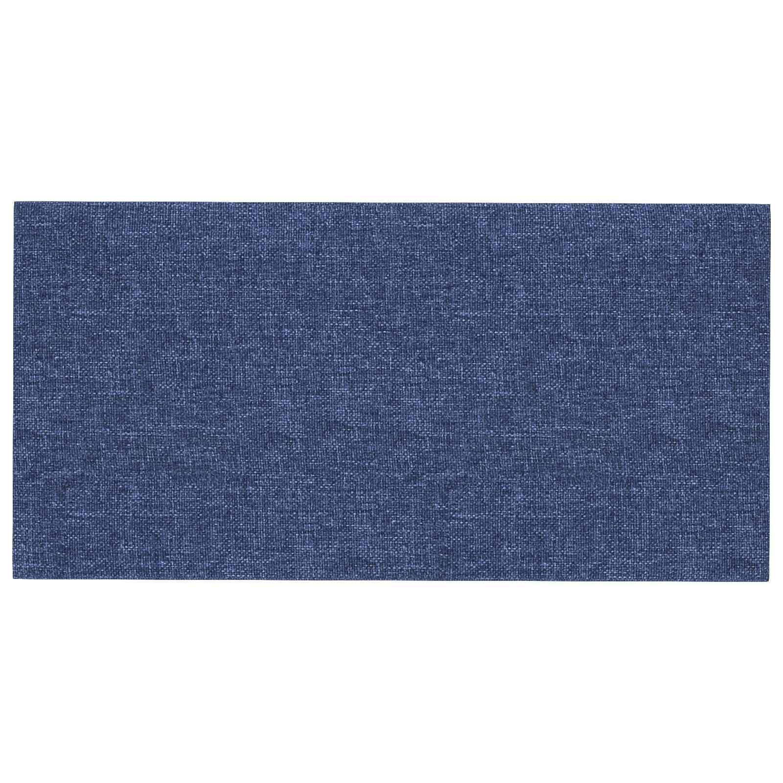Testiera da Parete 12 pcs Blu 60 x 30 cm Tessuto