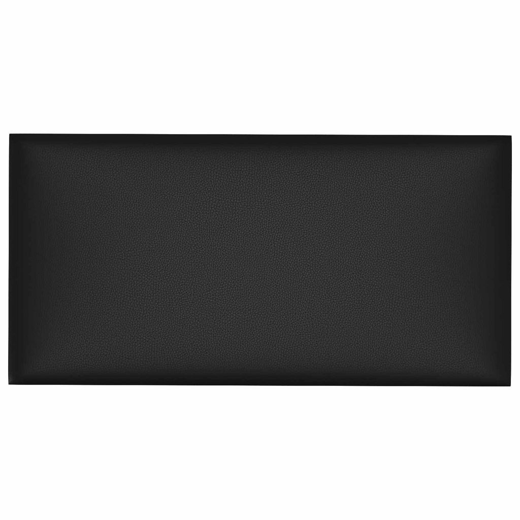 Testiera da Parete 12 pcs Nero 60 x 30 cm Tessuto