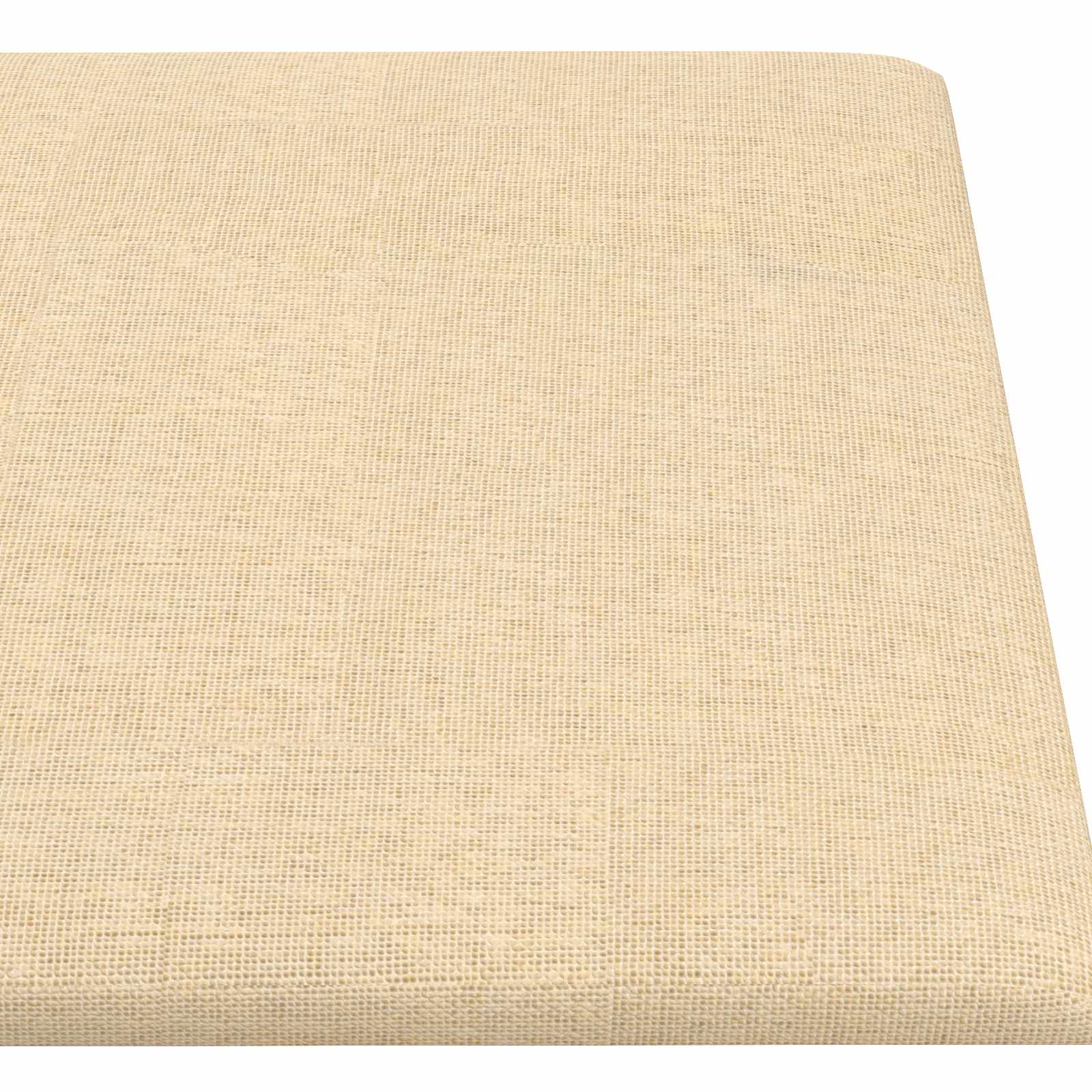 Testiera da Parete 12 pcs Crema 90 x 15 cm Tessuto