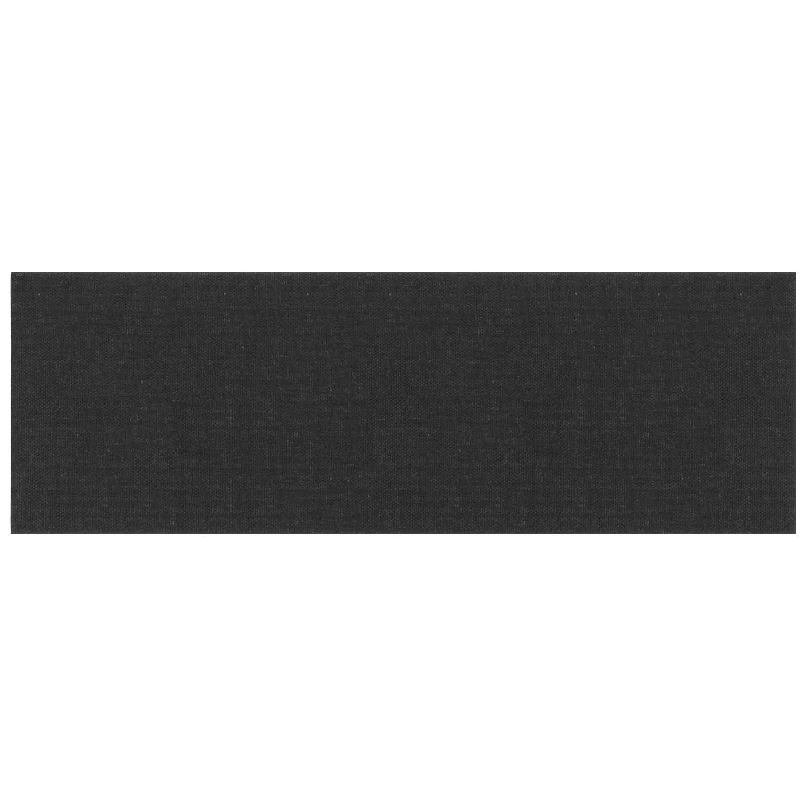 Testiera da Parete 12 pcs Nero 90 x 30 cm Tessuto