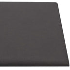 Testiera da Parete 12 pcs Grigio 90 x 30 cm Tessuto