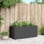 Fioriera da Giardino Grigio Scuro 80x36x35 cm in PP