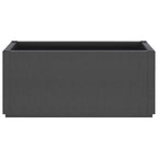Fioriera da Giardino Grigio Scuro 80x36x35 cm in PP