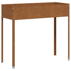 Fioriera da Giardino 100,5x40,5x90 cm in Acciaio Corten