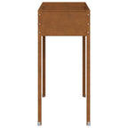 Fioriera da Giardino 100,5x40,5x90 cm in Acciaio Corten