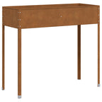 Fioriera da Giardino 100,5x40,5x90 cm in Acciaio Corten