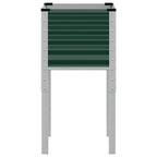 Fioriera da giardino verde 45x45x88 cm in acciaio