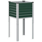 Fioriera da giardino verde 45x45x88 cm in acciaio