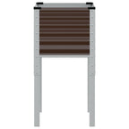 Fioriera da giardino marrone 45x45x88 cm in acciaio