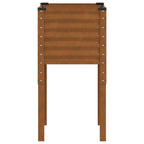 Fioriera da giardino 45x45x88 cm in acciaio corten