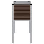 Fioriera da giardino marrone 100x45x90 cm in acciaio