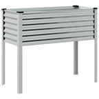 Fioriera da giardino 100x45x90 cm in acciaio zincato
