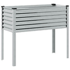 Fioriera da giardino 100x45x90 cm in acciaio zincato
