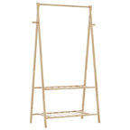 Appendiabiti con Ripiani 96x45,5x150,5 cm in Bambù