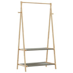 Appendiabiti con Ripiani 96x45,5x150,5 cm in Bambù