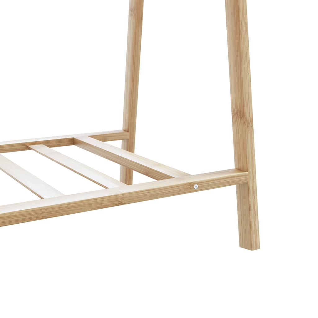 Appendiabiti con Ripiani 132x45,5x150,5 cm in Bambù