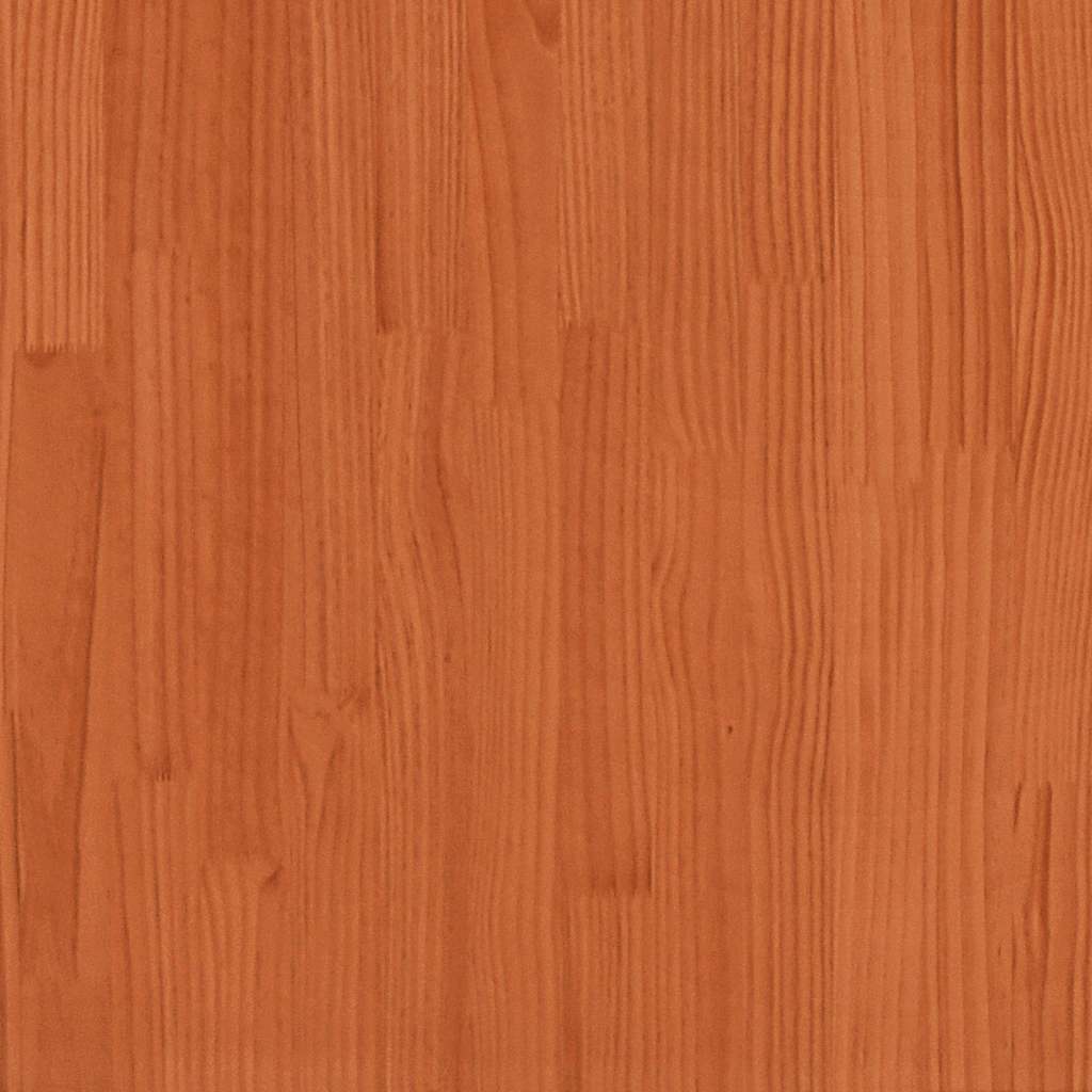 Panca con Tetto Marrone Cera 117,5x70x176,5 cm in Legno di Pino