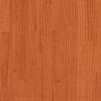 Panca con Tetto Marrone Cera 117,5x70x176,5 cm in Legno di Pino