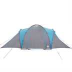 Tenda da Campeggio a Cupola per 4 Persone Blu Impermeabile