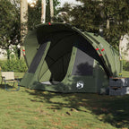Tenda da Pesca per 5 Persone Verde Oliva Impermeabile