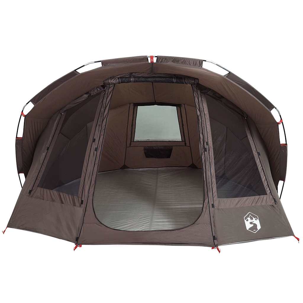 Tenda da Pesca per 5 Persone Marrone Impermeabile