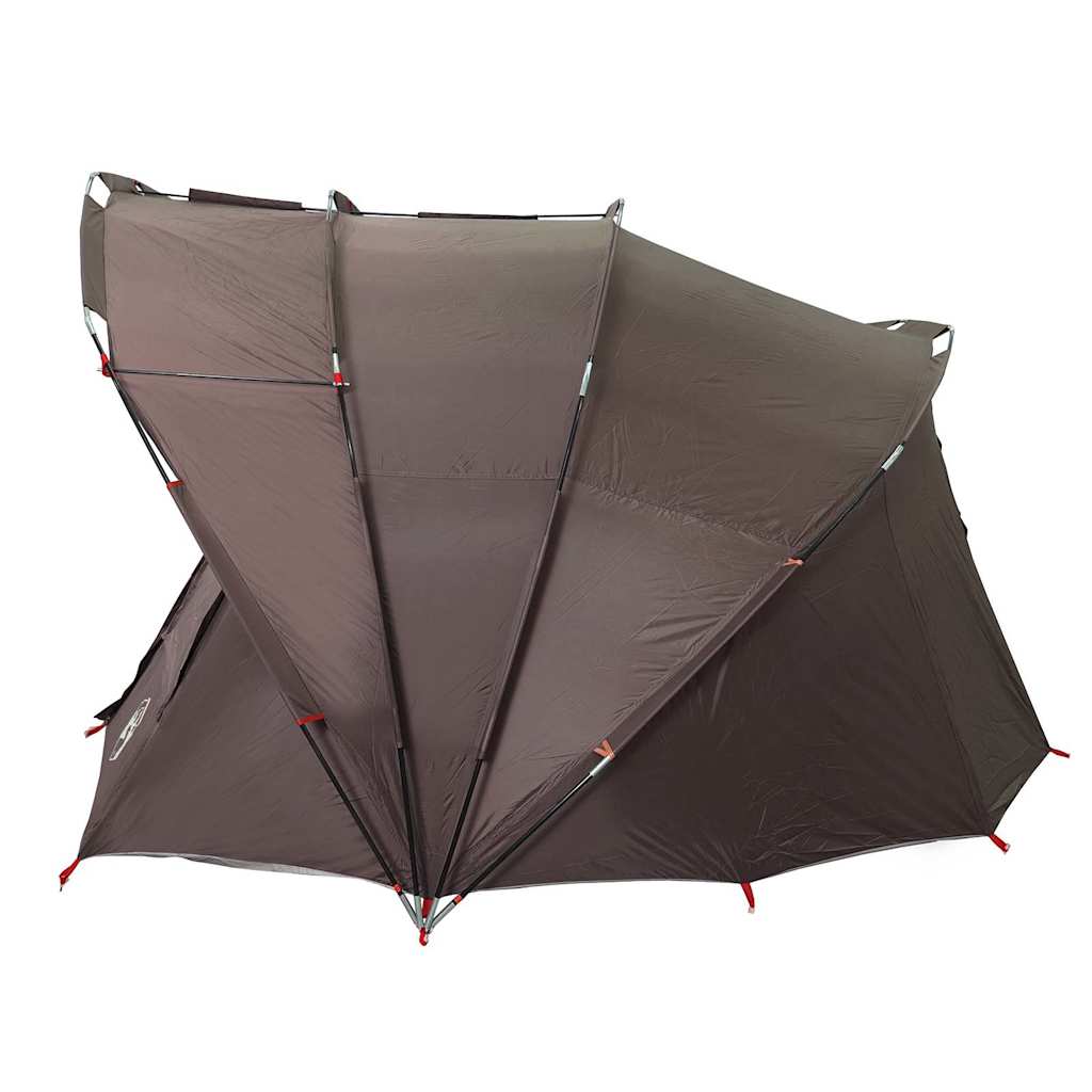 Tenda da Pesca per 5 Persone Marrone Impermeabile