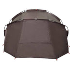 Tenda da Pesca per 5 Persone Marrone Impermeabile