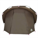 Tenda da Pesca per 4 Persone Marrone Impermeabile