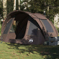 Tenda da Pesca per 2 Persone Marrone Impermeabile