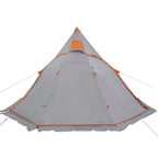 Tenda da Campeggio Tipi per 5 Persone Grigia Impermeabile