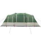 Tenda da Campeggio a Tunnel per 4 Persone Verde Impermeabile