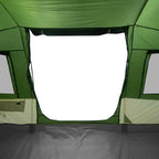 Tenda da Campeggio a Tunnel per 4 Persone Verde Impermeabile
