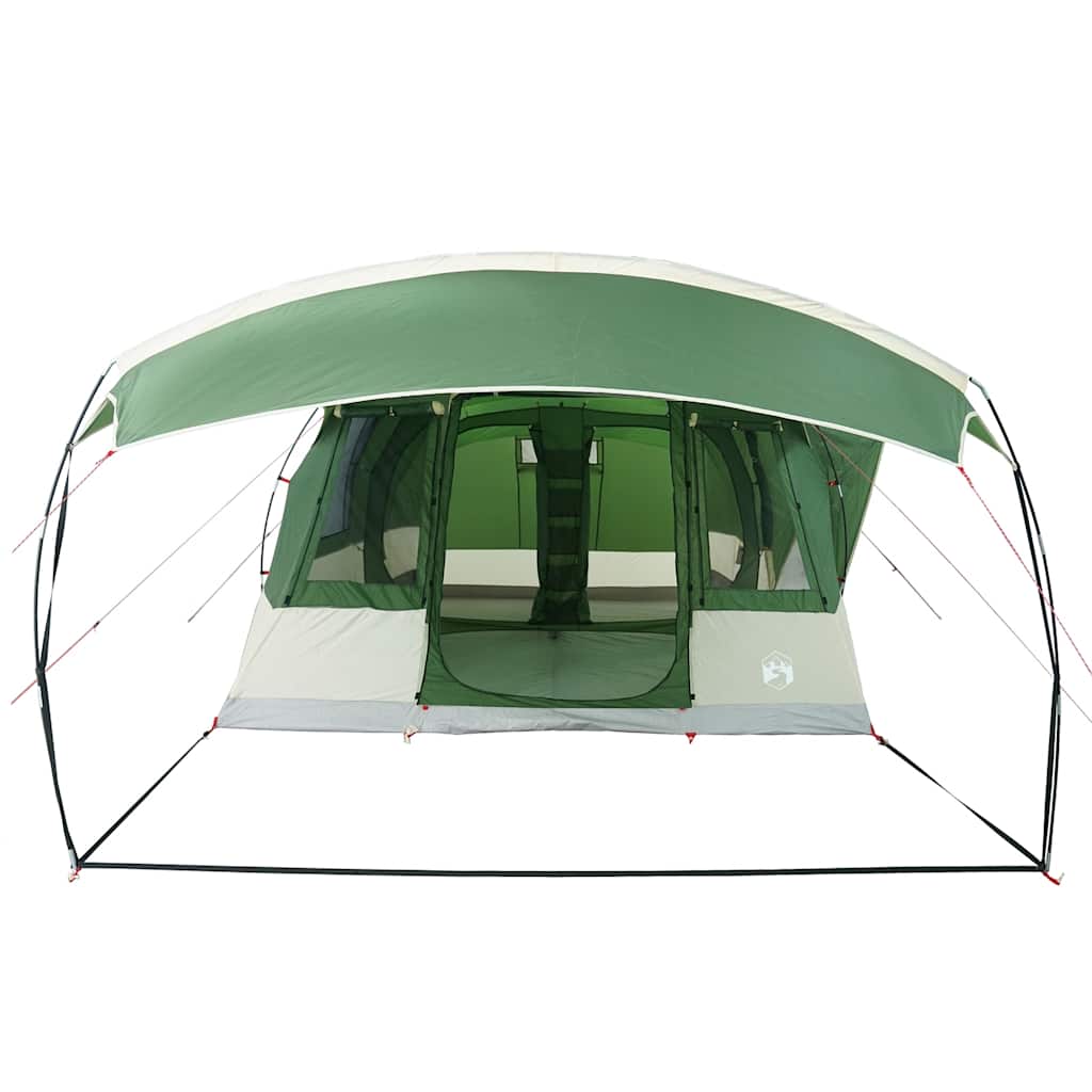 Tenda da Campeggio a Tunnel per 5 Persone Verde Impermeabile