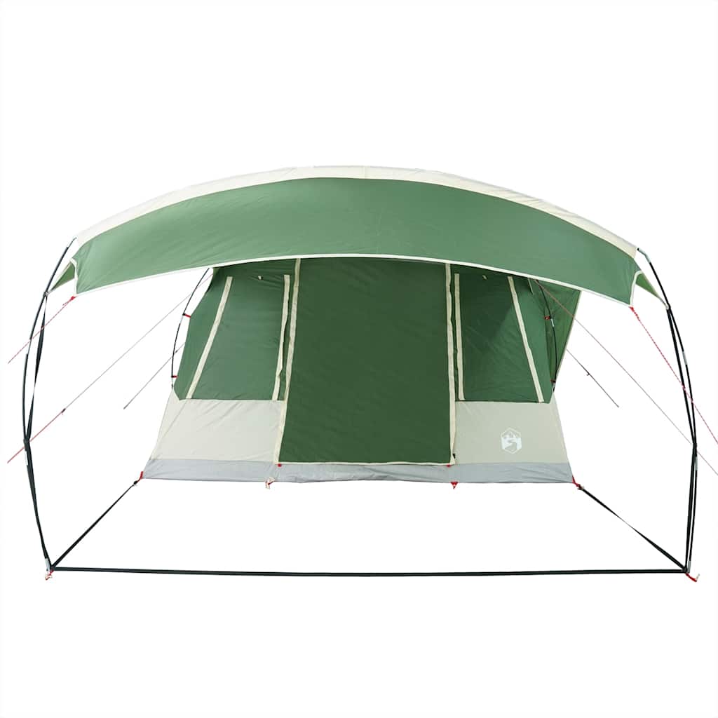 Tenda da Campeggio a Tunnel per 5 Persone Verde Impermeabile