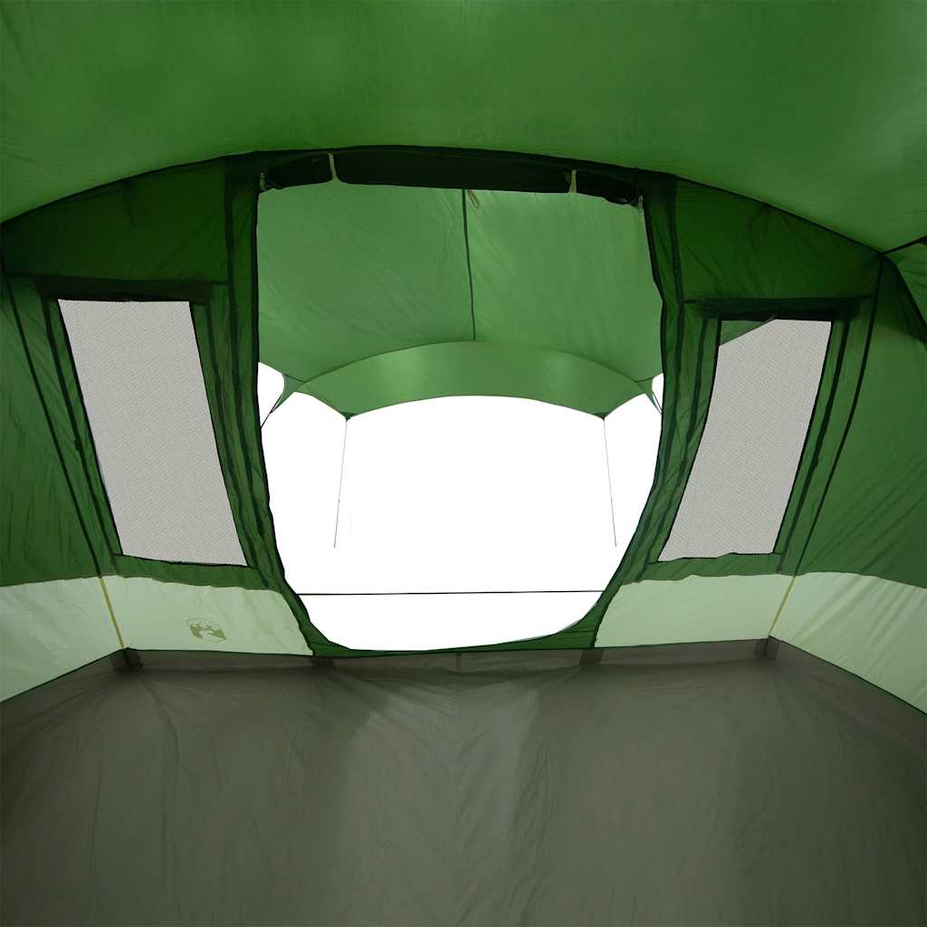 Tenda da Campeggio a Tunnel per 5 Persone Verde Impermeabile