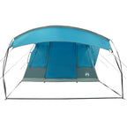 Tenda da Campeggio a Tunnel per 5 Persone Blu Impermeabile