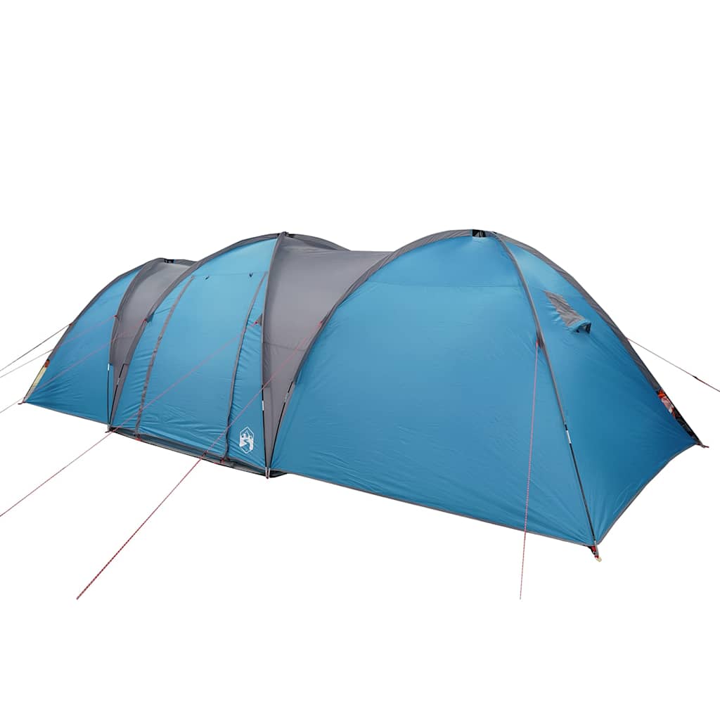 Tenda da Campeggio a Cupola per 8 Persone Blu Impermeabile