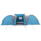 Tenda da Campeggio a Cupola per 8 Persone Blu Impermeabile