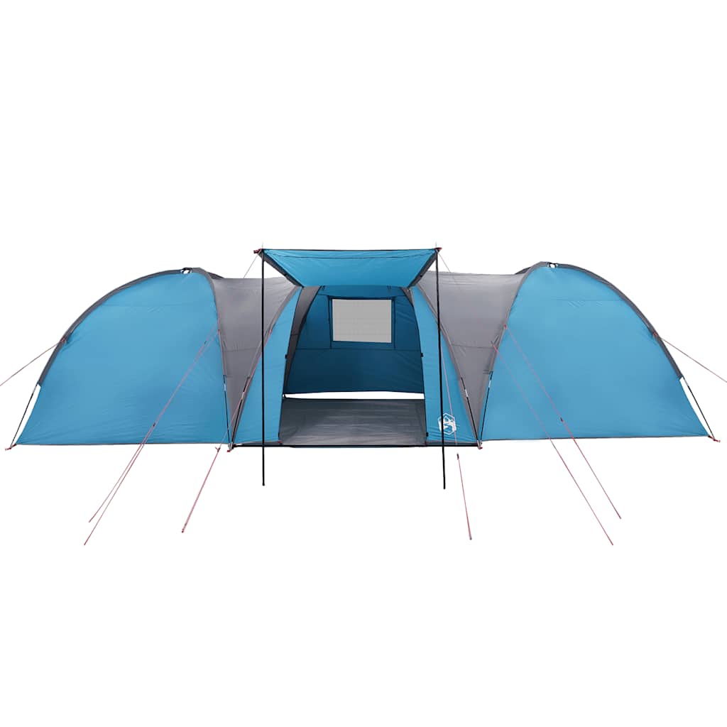 Tenda da Campeggio a Cupola per 8 Persone Blu Impermeabile