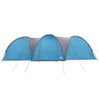 Tenda da Campeggio a Cupola per 8 Persone Blu Impermeabile
