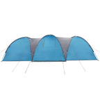 Tenda da Campeggio a Cupola per 8 Persone Blu Impermeabile