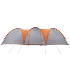 Tenda da Campeggio a Cupola 8 Persone Grigio e Arancione